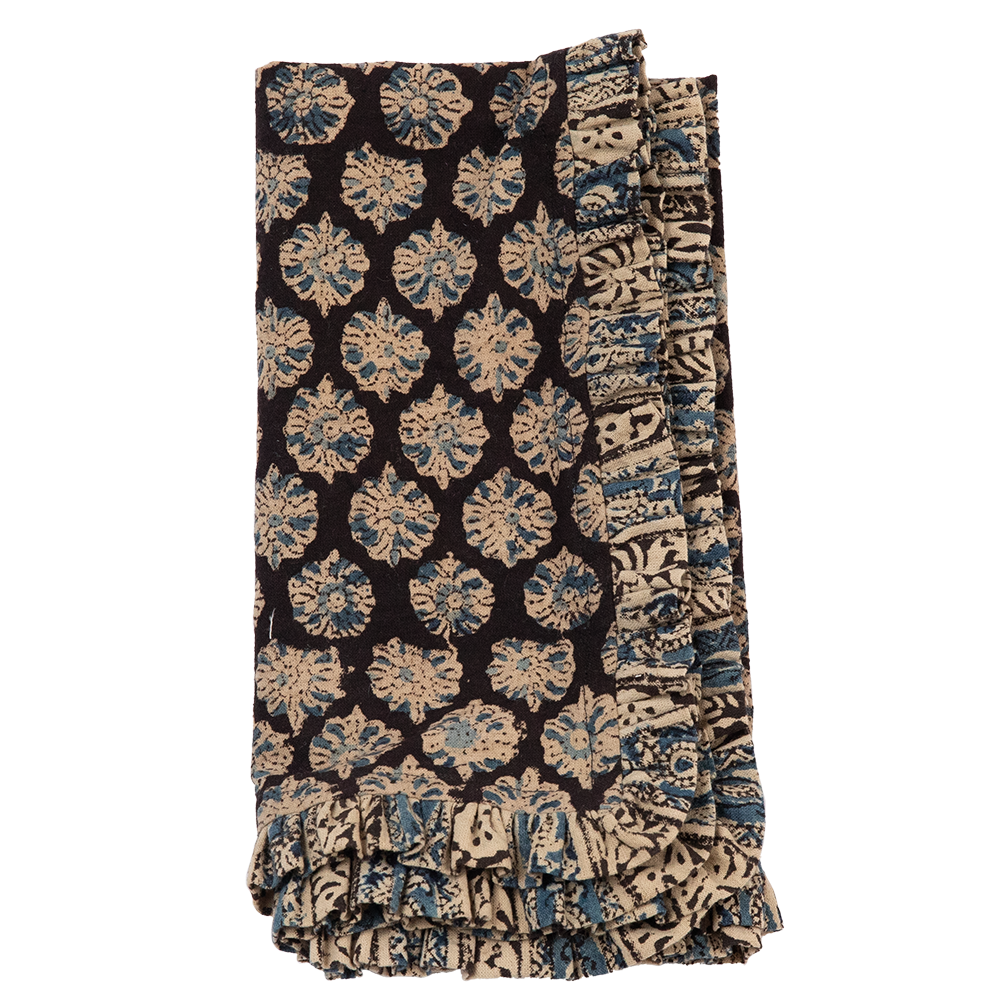 Anika Ruffles Linen Napkins - Set of 2
