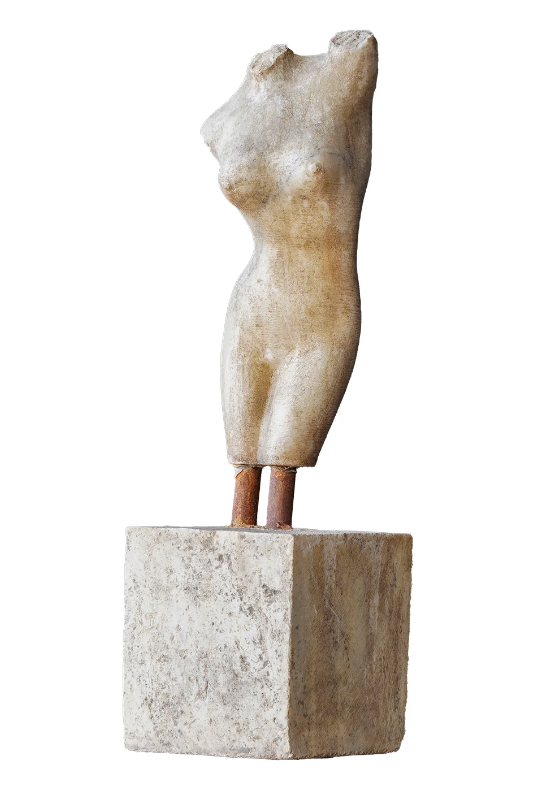 Carved Marble Lady Torso