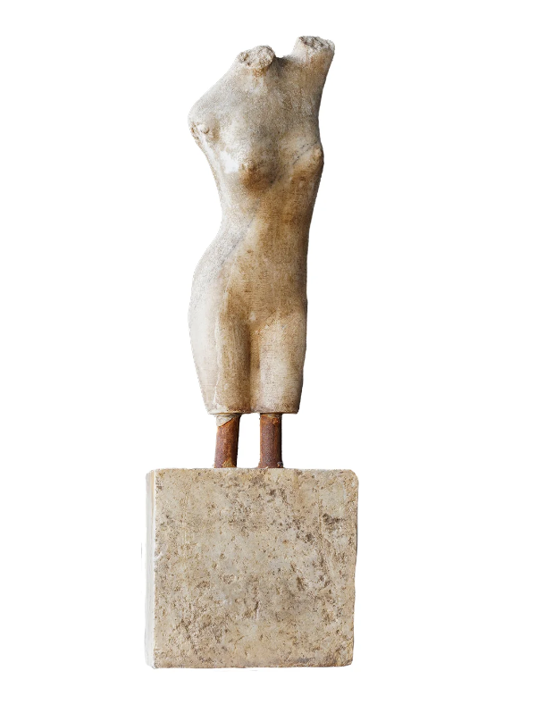 Carved Marble Lady Torso