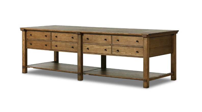 Gardendale Kitchen Island Tan Oak Veneer