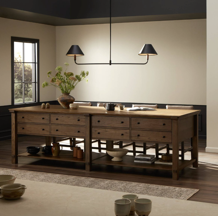 Gardendale Kitchen Island Tan Oak Veneer