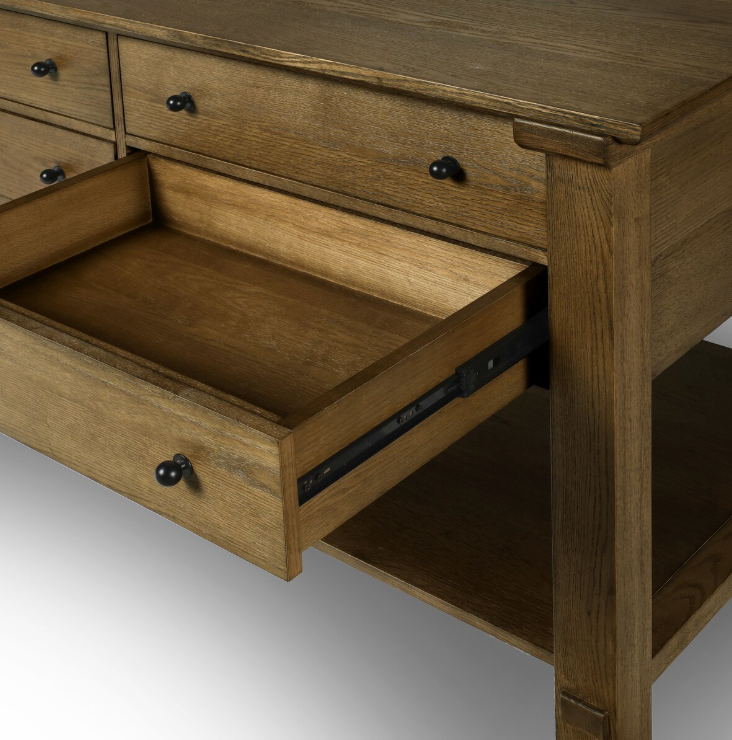 Gardendale Kitchen Island Tan Oak Veneer