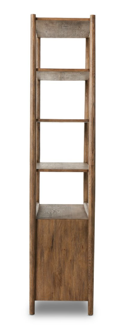 GLENVIEW BOOKCASE-WEATHERED OAK