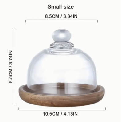 Walnut Plate with Domed Lid