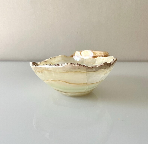 Cream Pist Onyx Soap Dish 14cm