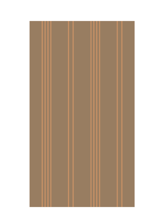 Saville Stripe Linen Tea Towel - Earth